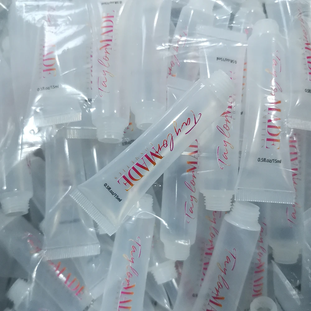 Empty 15ml Plastic Clear Lip Balm Bottle Packaging 15 Ml Lipgloss
