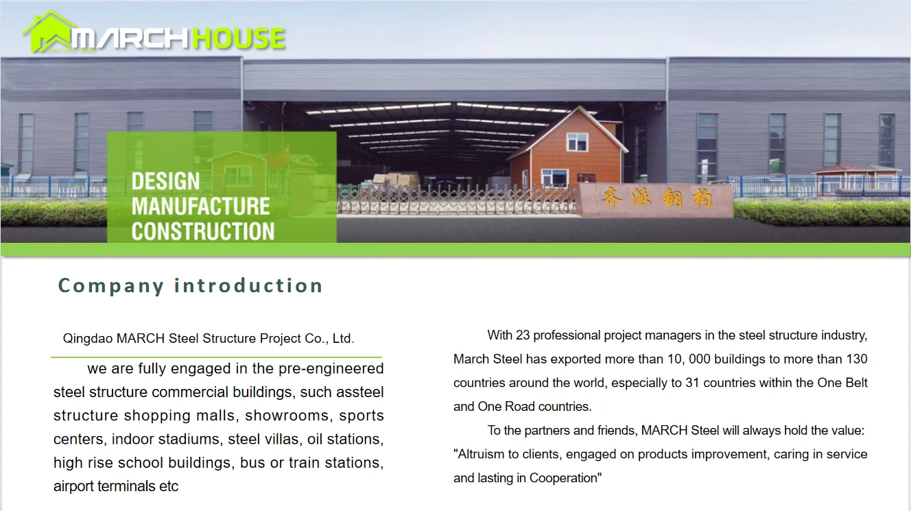 Villa Steel Structure - Modern Prefab Design & Hotel Light Weight