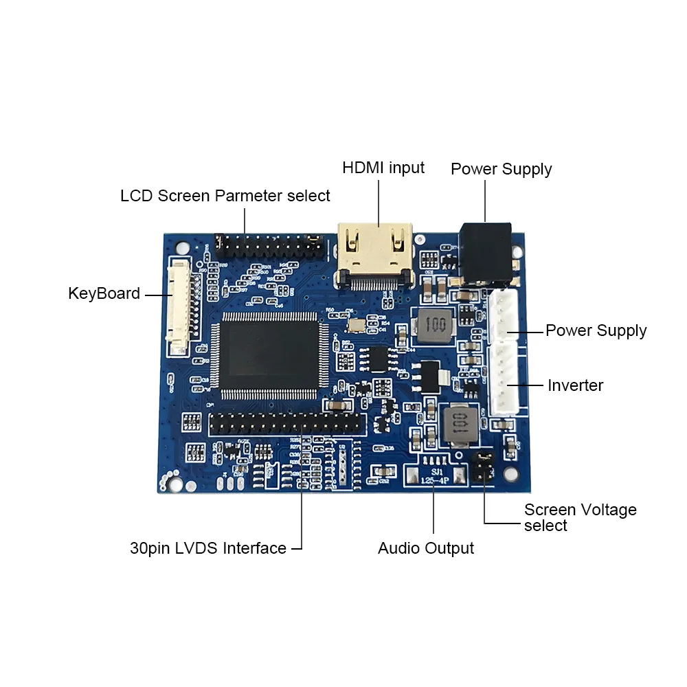 TFT LCD display monitor HD LVDS 30pin interface universal lvds controller board with audio