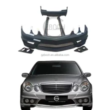 High Quality bumper kit For Mercedes Benz W211 E Class upgrade to WALD body kit FRP front bumper side skirt rear bumper