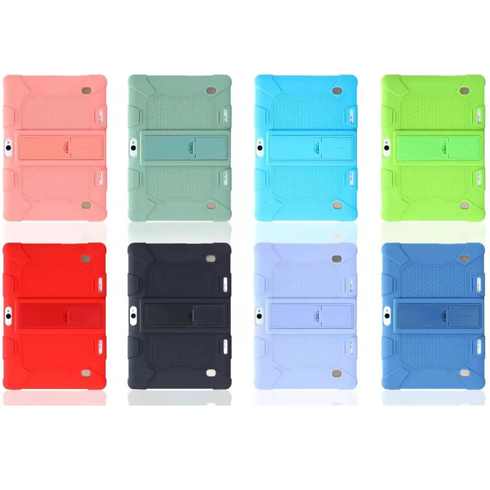 Funda Tablet 10.1 Universal Case Soft Silicone for 10 10.1 inch Android Tablet PC Soft Shockproof Cover Case L 9.44in W 6.69in on
