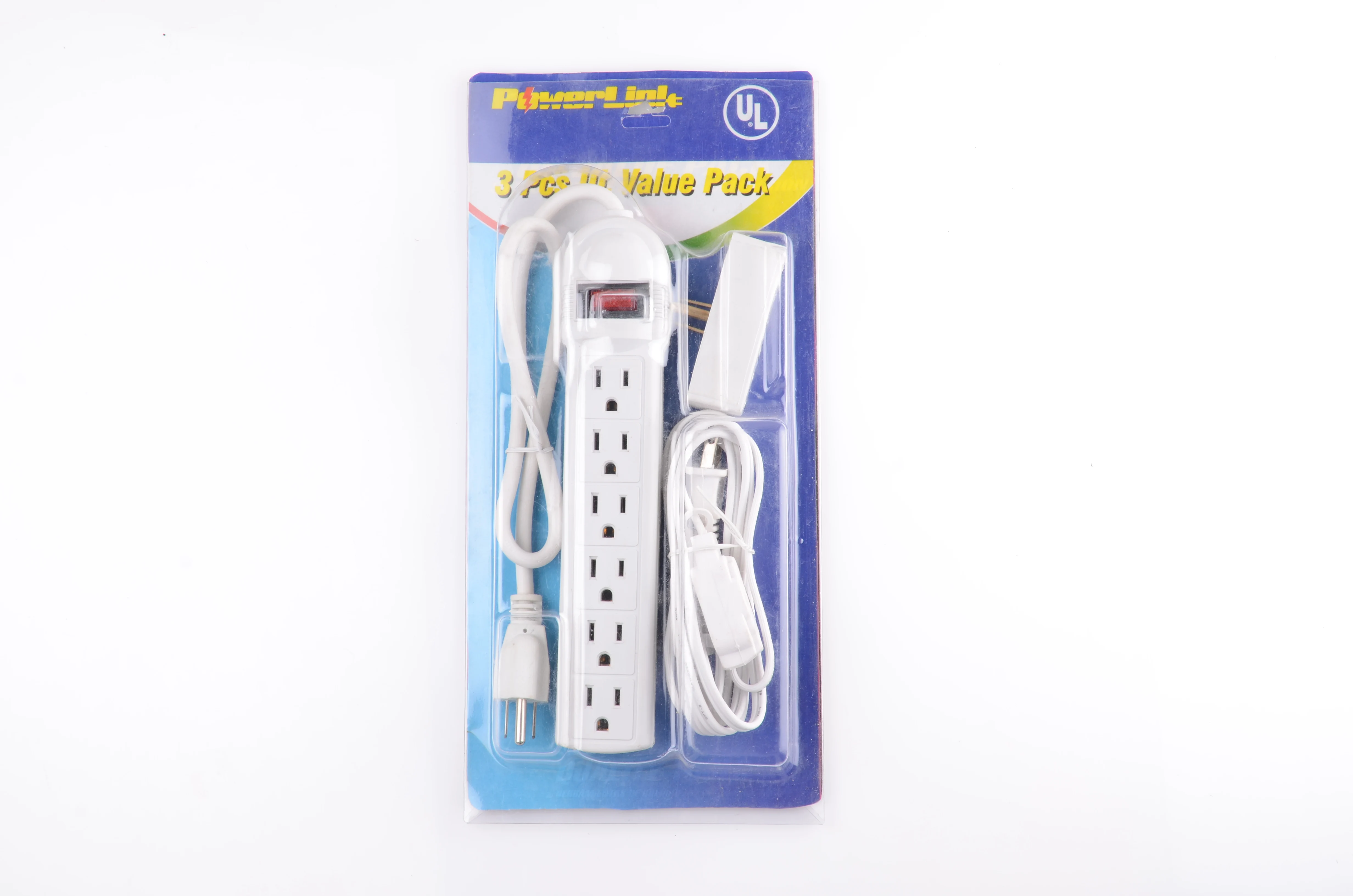 15a 125v Ac Power Strip 8 Outlet Portable Power Strip With Abs Housing