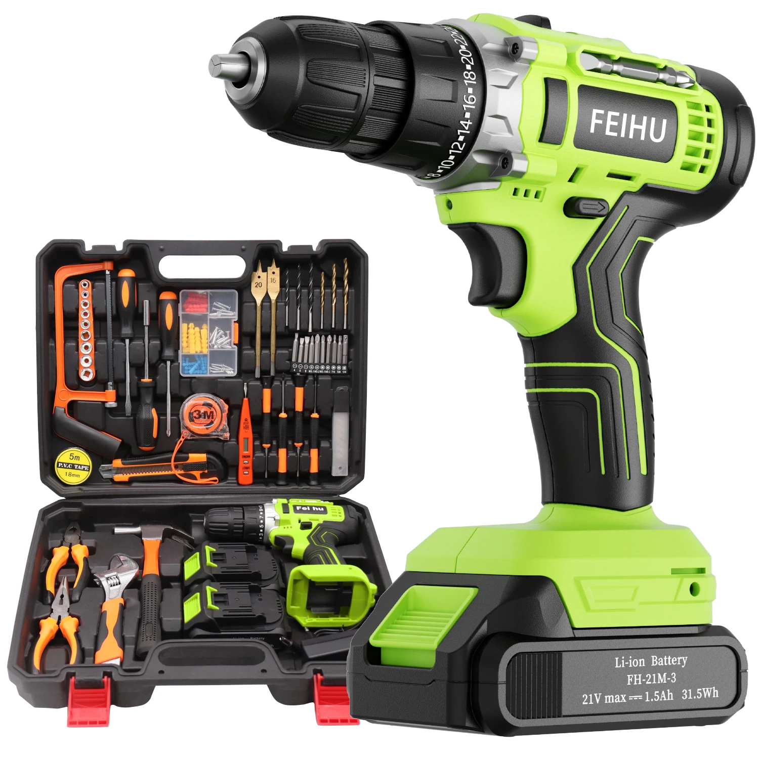 FEIHU New Arrival Cordless Drill for DIY Drilling Wireless Mini Lithium Battery Tool  12V/ 21V Cordless 10MM Drills
