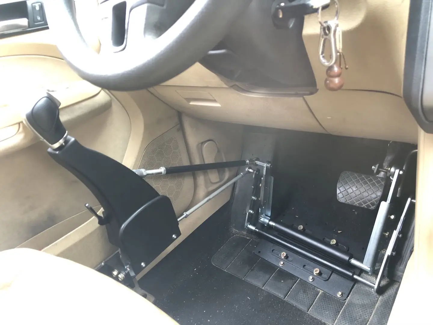 Handicap Portable Driving Aids Car Push Pull Hand Control Drive Disabled For Handicapped Free