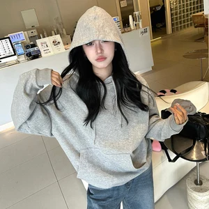 Bespoke High Quality Women's Oversize Pullover Hoodie Sweatshirt Long Sleeve Acid Wash Tie Dye Winter Clothing New Style