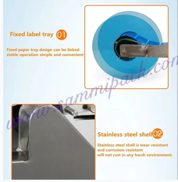 220V Semi-Automatic Round Bottle Labeling Machine with 25-50 piece/minutes Efficiency for 15-120 mm Diameter Bottles