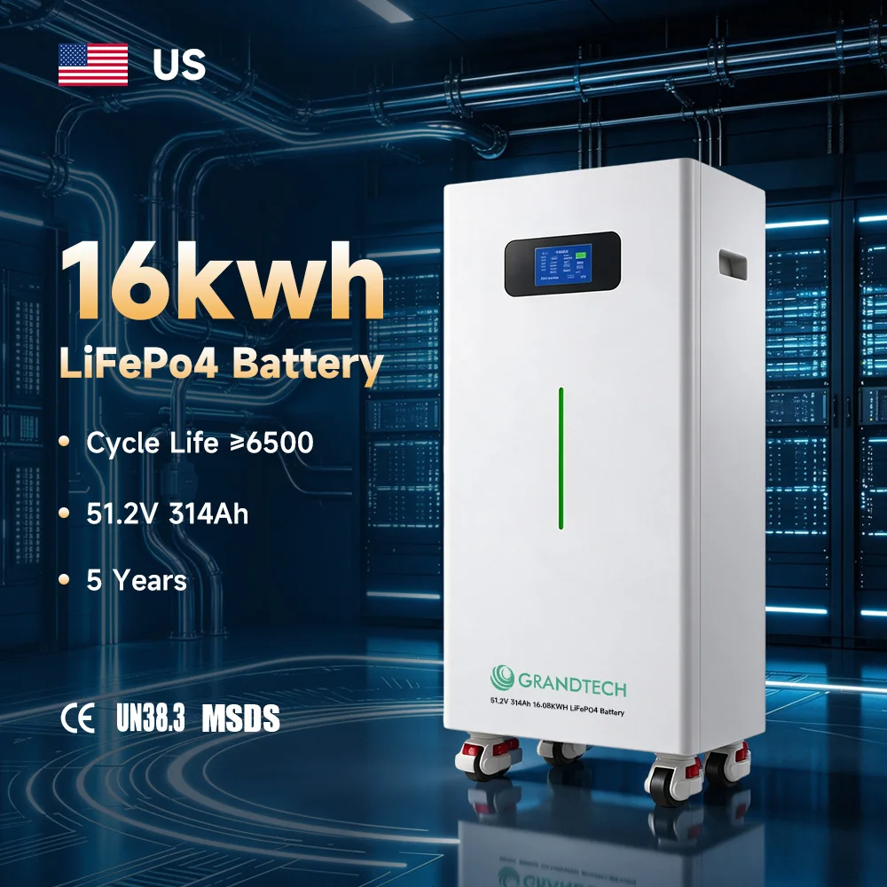 Factory Customizable 48V 51.2V 15kWh 16kWh Lithium Ion Battery 300Ah 314Ah 280Ah Powerwall Lifepo4 Solar Home Energy Storage