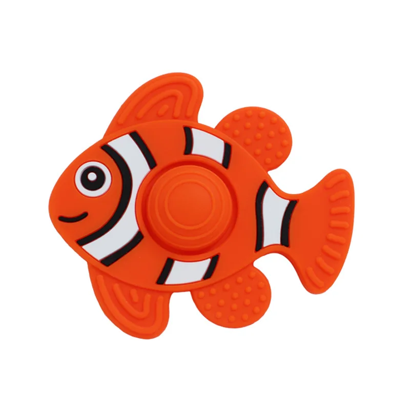 New Baby Teether Anti-Hand-Eating Silicone Stick in Clownfish Style Soft Toy Infant Maternal Supplies