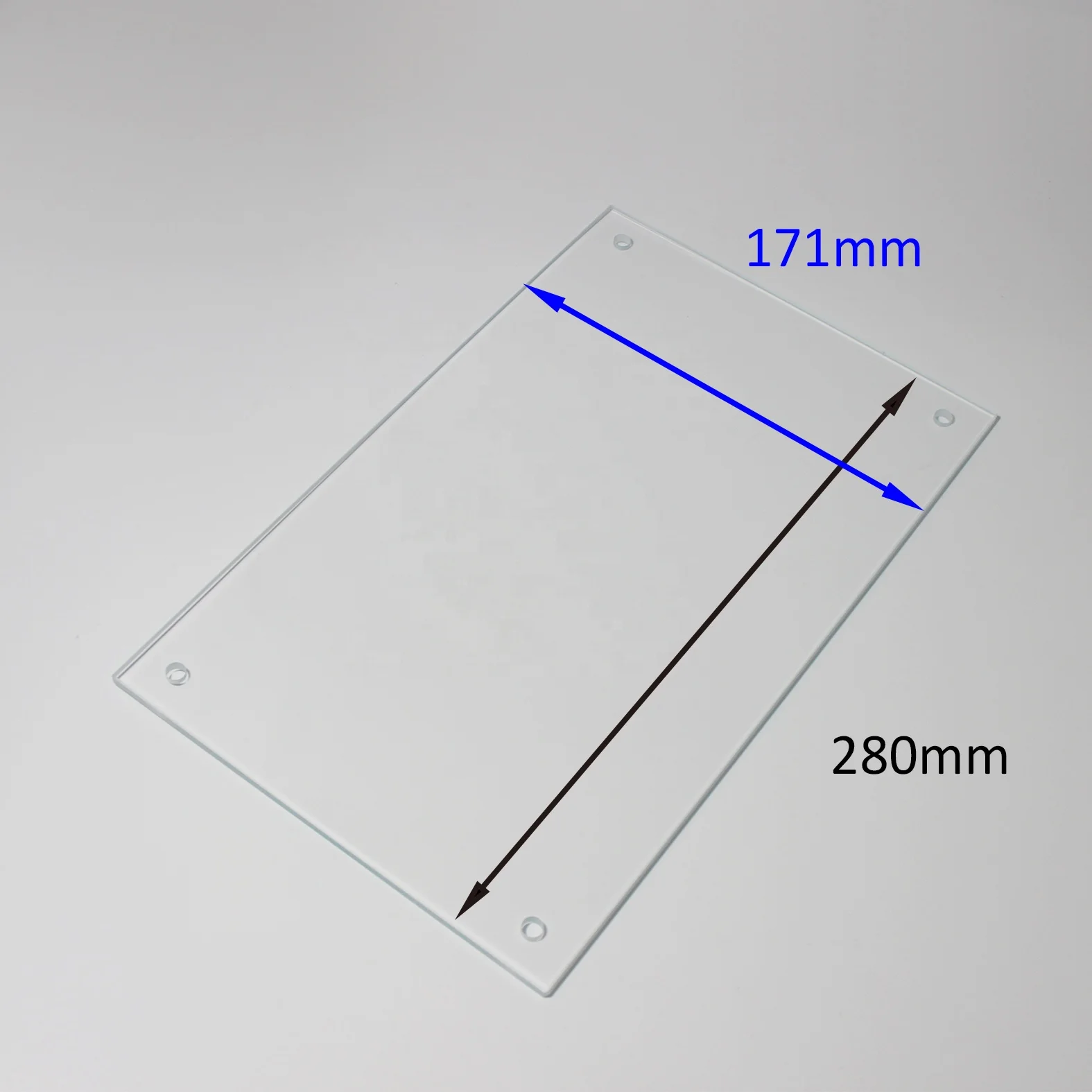 VY Optics Optical Glass Optical Window 100mm Rectangular K9 Glass Window With Holes