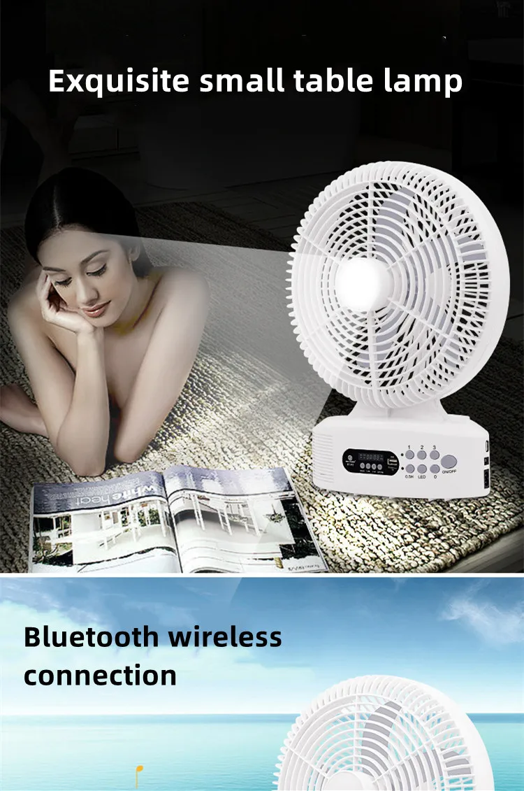 Rechargeable Table Fan 12 Inch Solar Car Fan,Solar Standing Dc Ac Fan