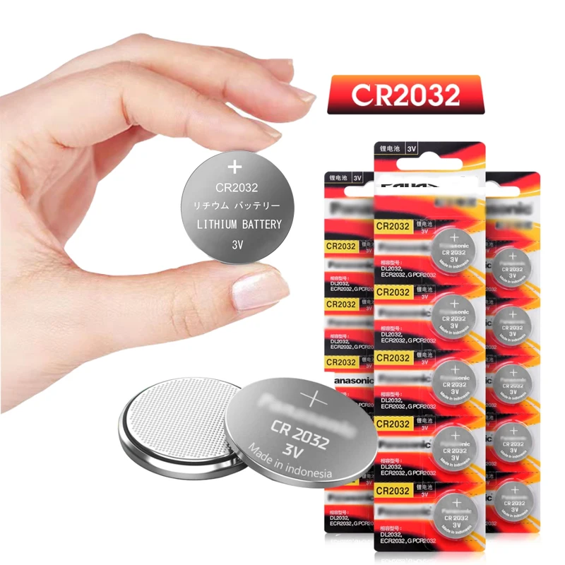 for PANASONIC cr2032 10pcs original brand new battery for 3v button cell coin batteries for watch computer cr 2032 For Toys
