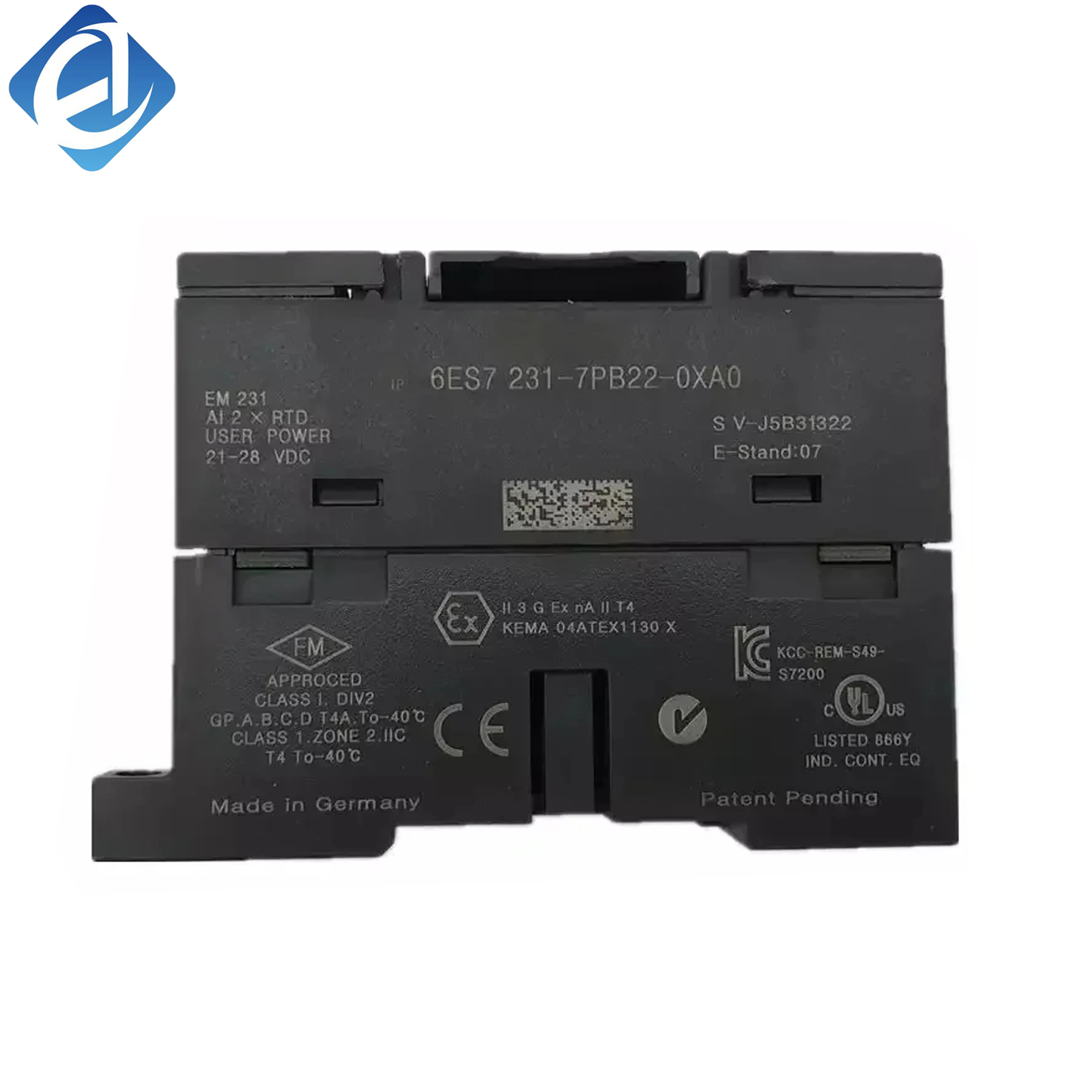 New Original 6ES7 231-7PB22-0XA0 6ES7231-7PB22-0XA0 SIMATIC S7-200 analog input module. Designed for temperature measurement with thermocouple inputs, high precision, stable signal acquisition,