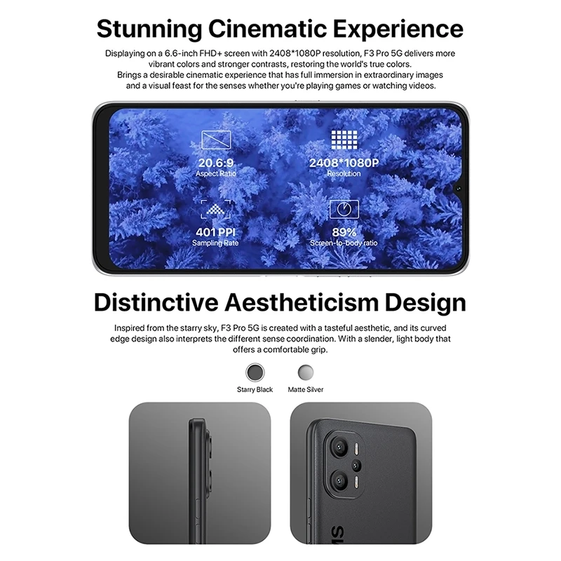 Global UMIDIGI F3 Pro 5G Dual SIM Phone, 6.6