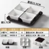 Four-compartment rectangular plate