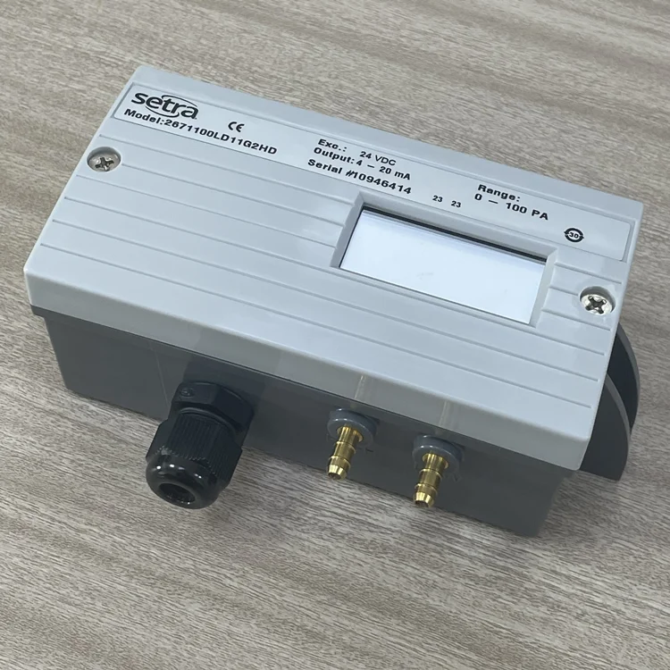 Setra 267 Hvac Cleanroom Low Differential Pressure Transducer Furnace