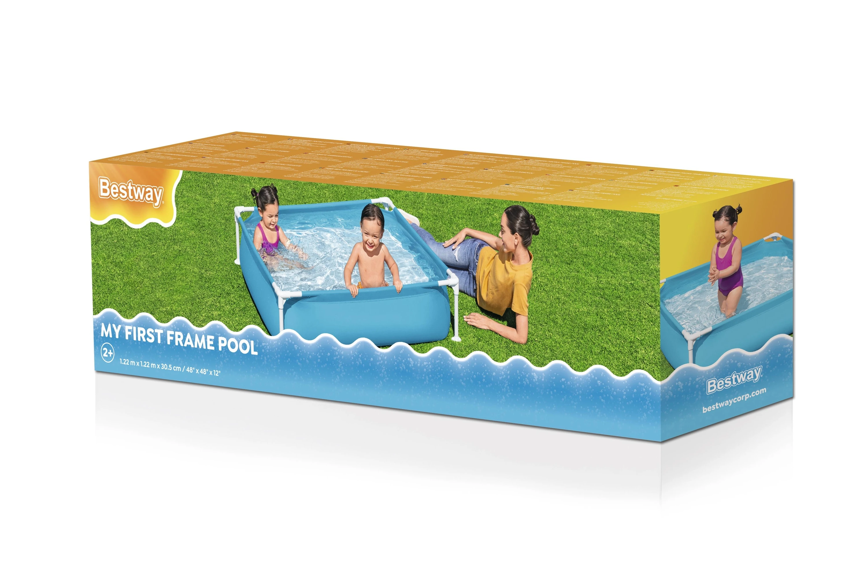 Bestway 56217 çocuk çerçeve üstü zemin havuzu 1.22 m X 1.22 m X