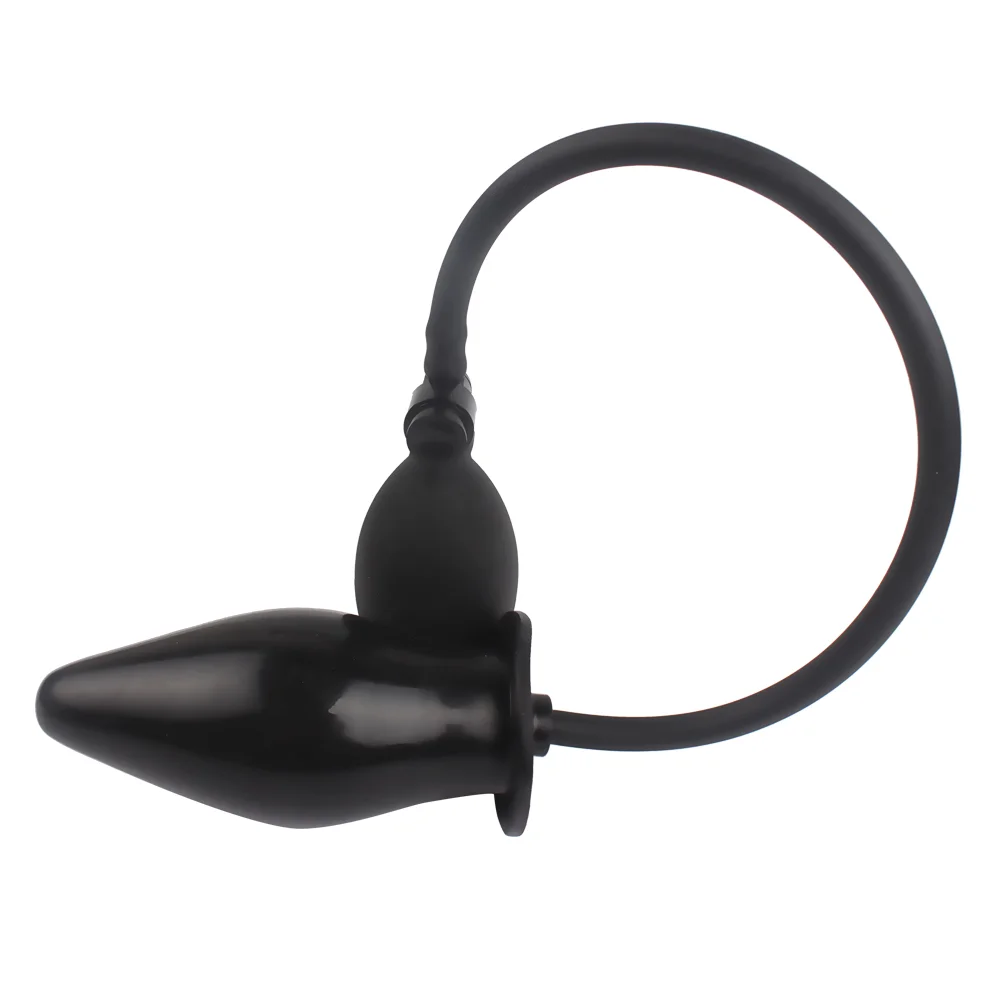 Inflatable Butt Plug Anal Stretcher Plug Silicone Flexible Dildo Sex Toy for Men Full Body