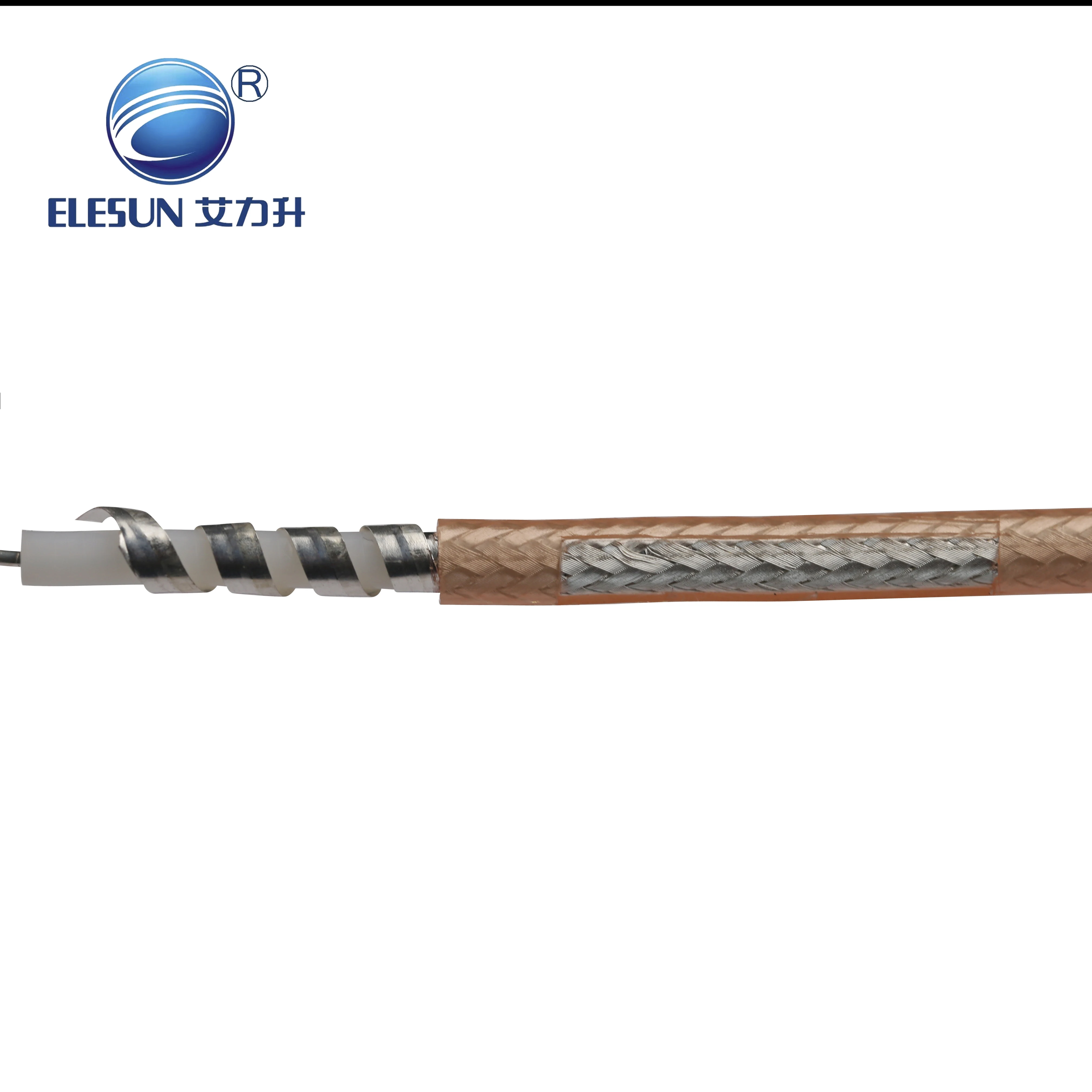 High temperature 50ohm low loss RG179 Coaxial Cable with PTFE Insulation FEP jacket for communication