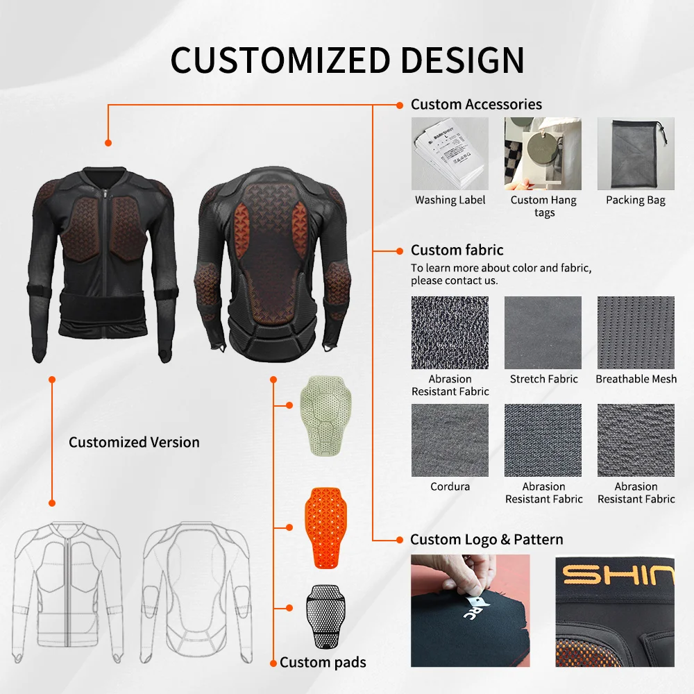 Free Sample CE Certified Back Protector for Ski MTB Motorcycle