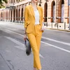 Completo giallo Top+Pantaloni