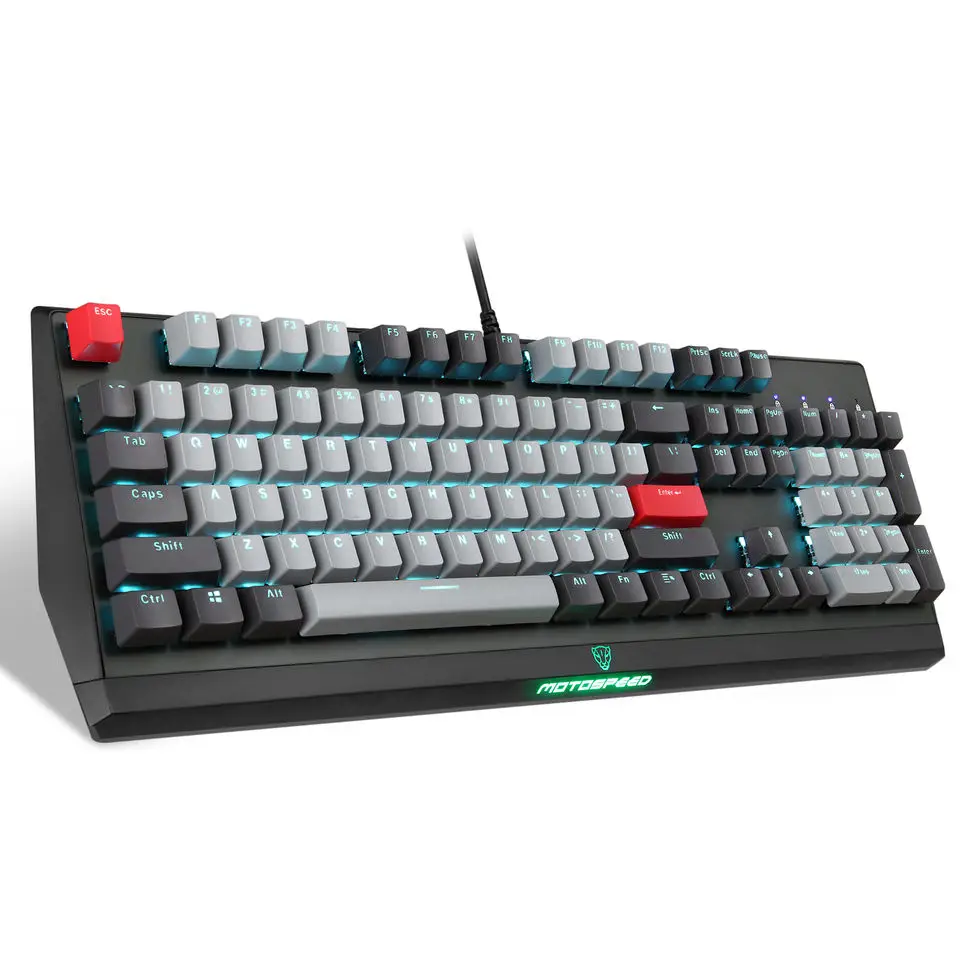 Motospeed CK74 104 Keys Wired Gaming Keyboard - Anti