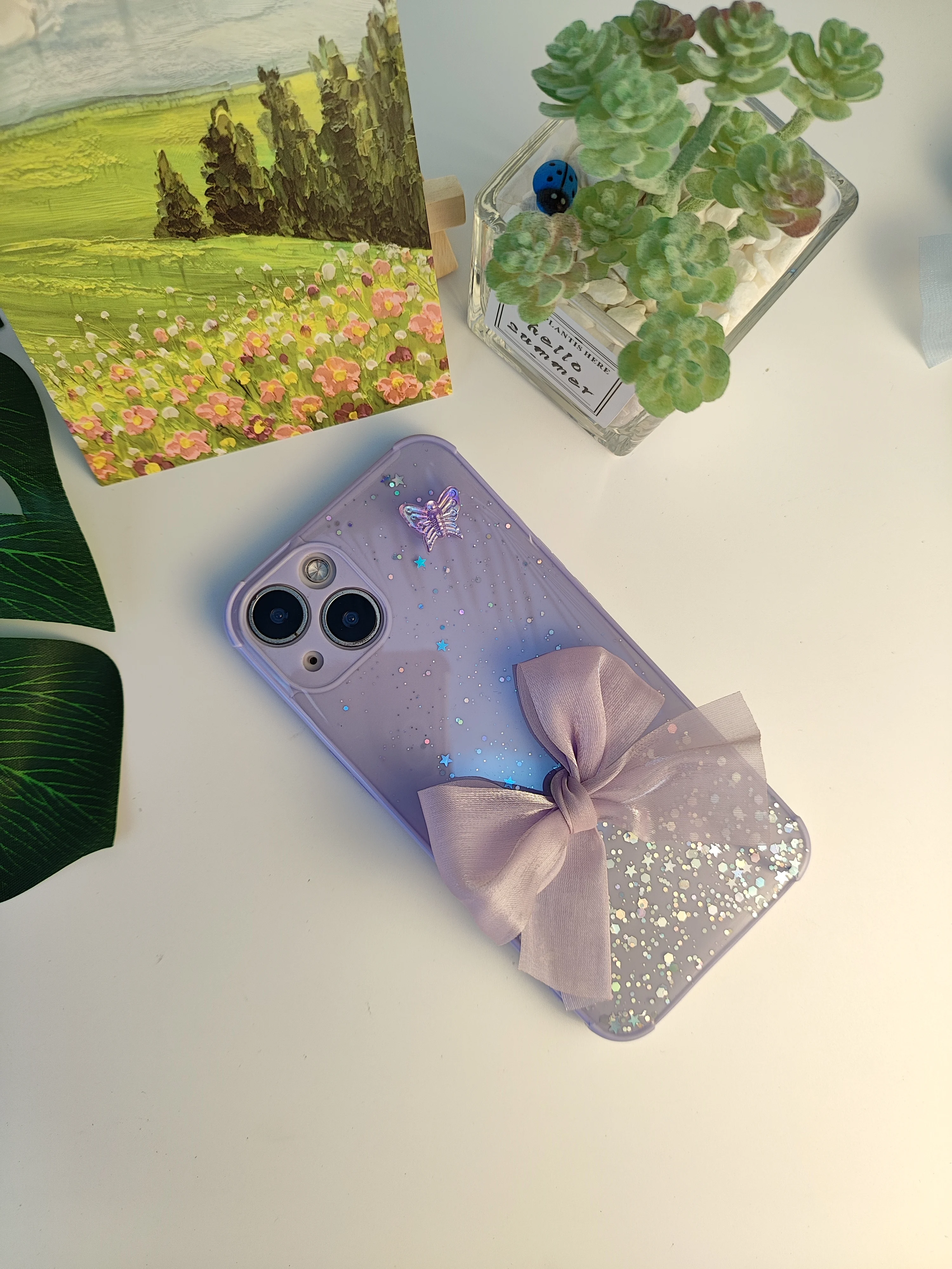 Custodia Realme C35 Glitter Rosa | Cover Morbida E Brillante Con Cristalli - 4