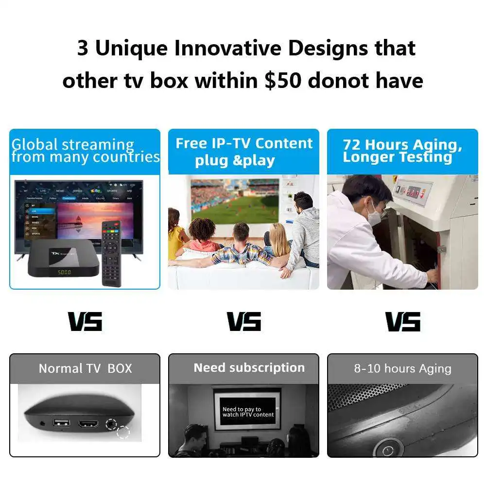 Custom Android Tv Box 4K HD OTT Cheapest Certificate 2+16GB Global Streaming Video Smart Internet TV Set-top Box Free Test