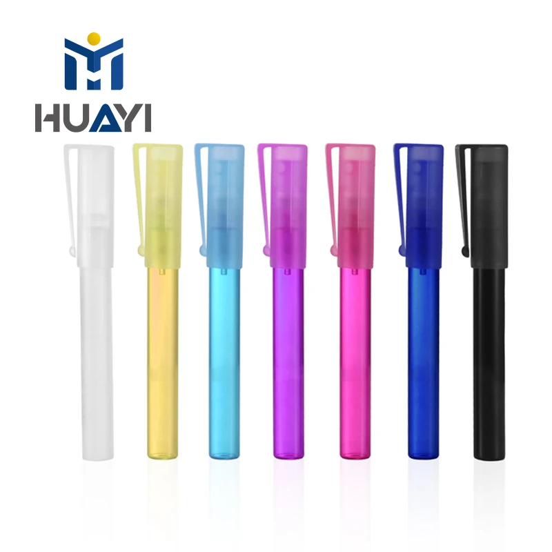 Mini Portable Pen 8ml Frosted Glass Tube Empty Refillable Perfume Bottles Spray for Travel and Gift