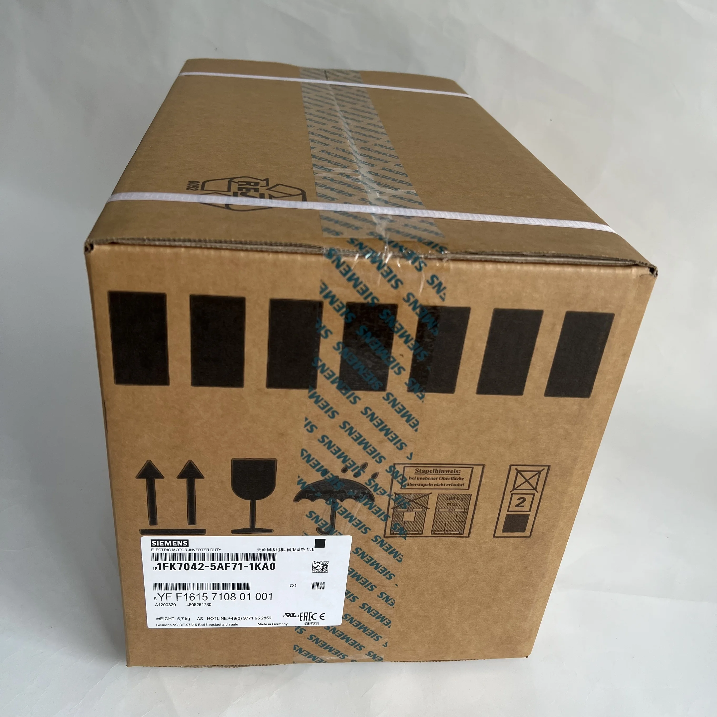 Siemens Synchronous Servo Motor 1FK7042-5AF71-1KA0