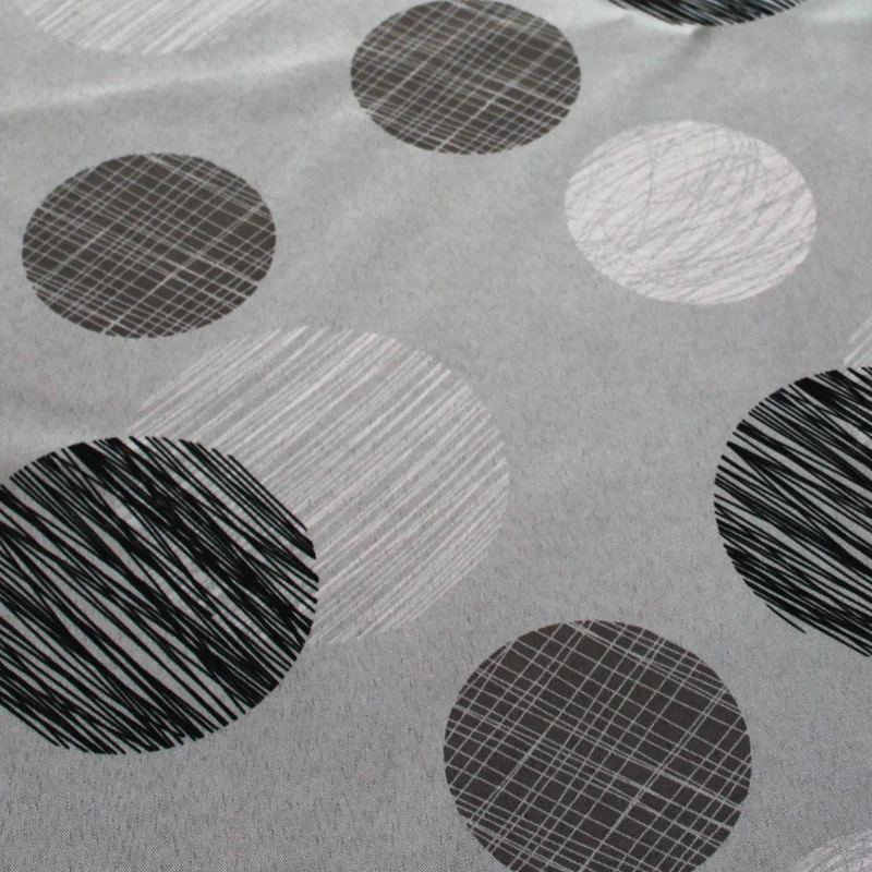 Circle Pattern Geometric Design Waterproof Hem Tovaglia Table Cloth for Italy Market