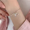 Bracciale con fiocco C199 - Argento