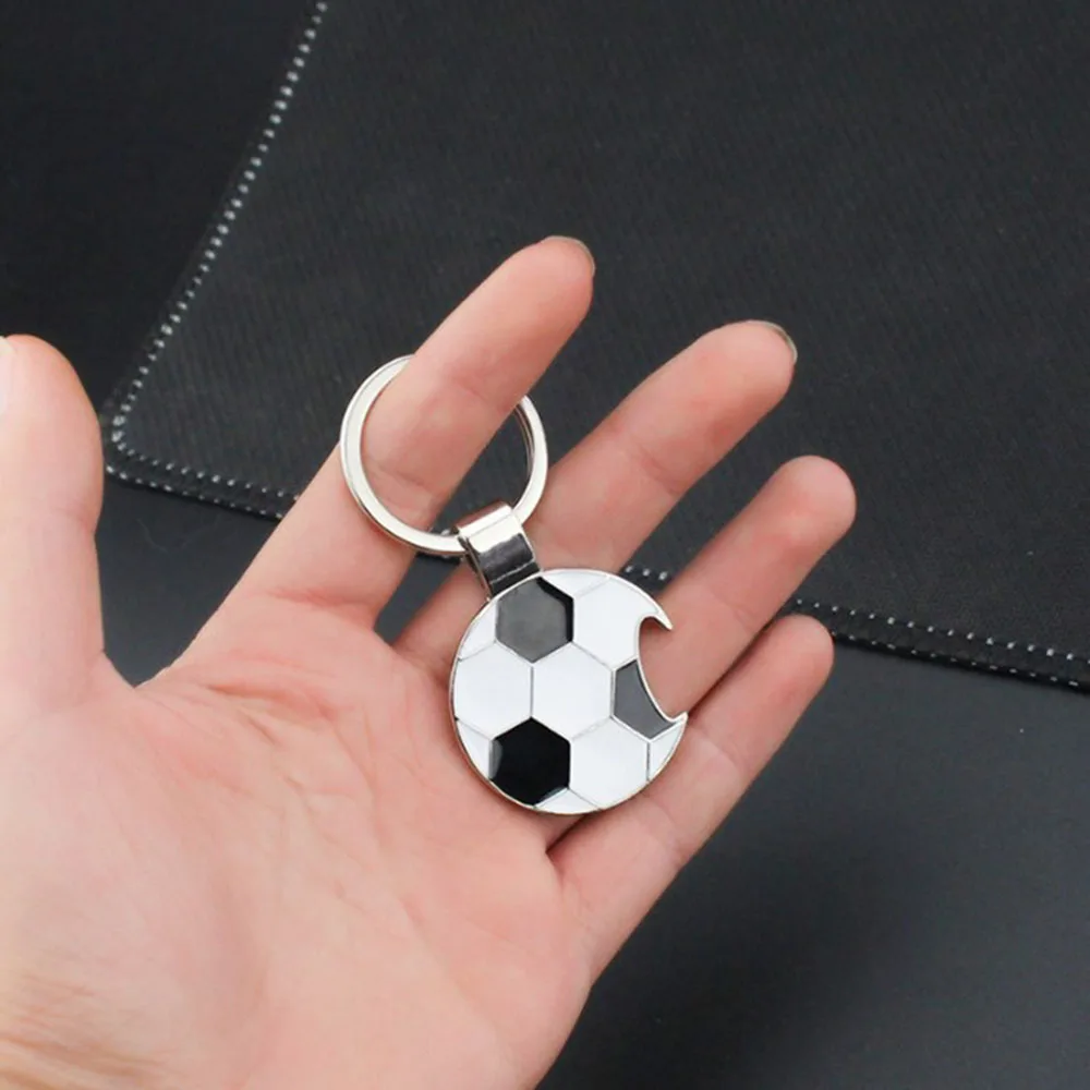 2026 Football World Zinc Alloy Portable Soccer Design Bottle Opener Minimalist Creative Keychain Bottle Opener