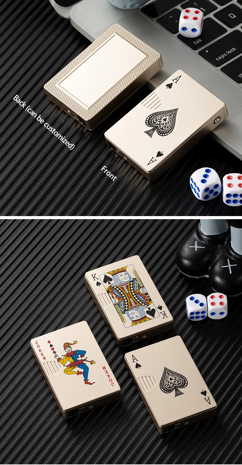 Debang New Creative Portable Poker Lighter Cigar Lighter With Green