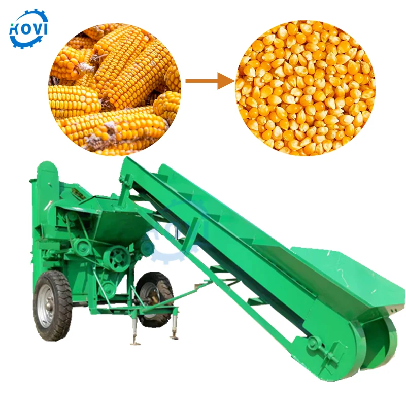 Industrial Diesel Engine Corn Shelling Machine Sorghum Millet Castor Sheller Maize Huller Thresher