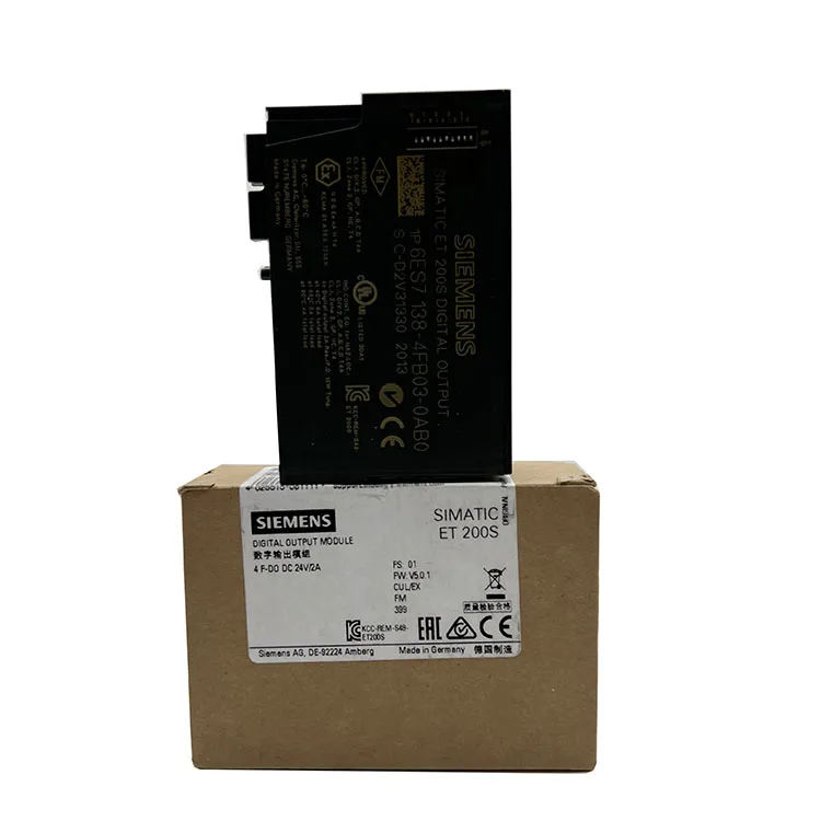 new original 6es7138 4fb04 0ab0 6es71384fb040ab0 electronics module for siemens simatic et200s series used for fail safe logic processing and safety signal management features high safety integrity fast response and electrical isolation-4