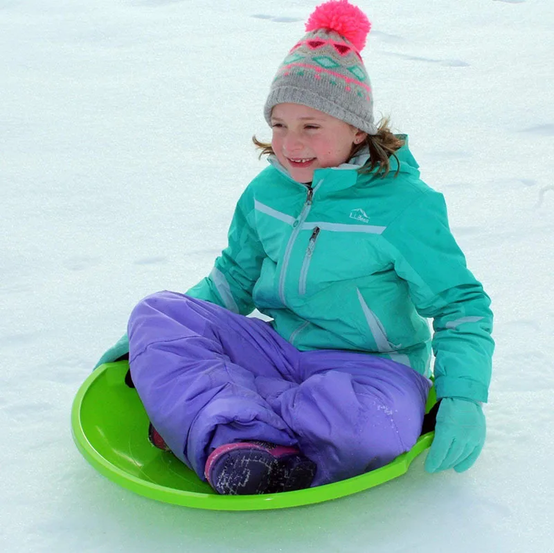 Disc Sledge Flying Saucer Round Disc Heavy-Duty Downhill Plastic Winter Outdoor ...