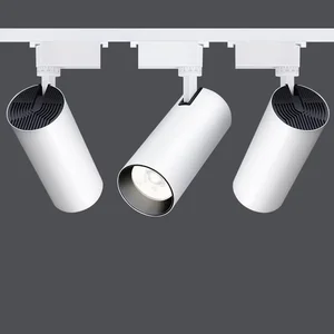 Modern Aluminum Cafe LED Shop Light Track Light Housing Die Cast Magnet Recessed Track Rail Magnetic Spot