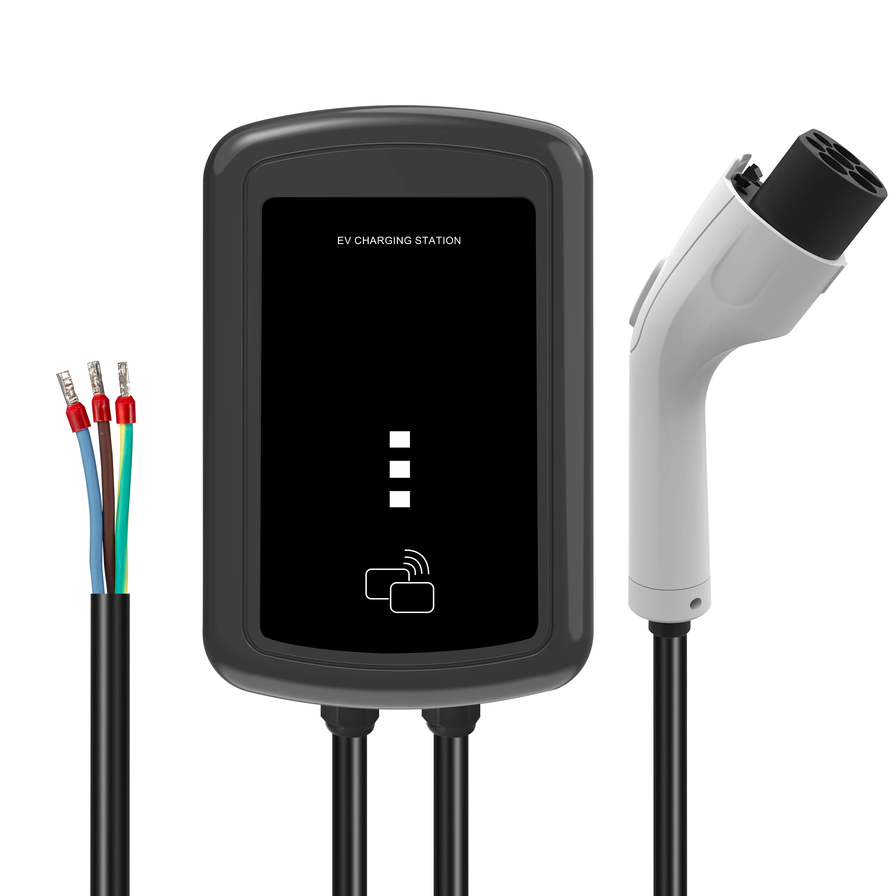 Evse Wallbox EV Charging Station 7KW 32A 1 phase wall-mounted Electric ...