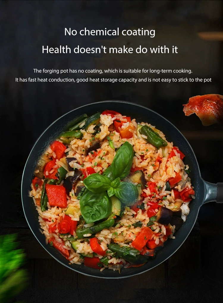 Чугунный вок и сковорода, чугунная сковорода для жарки, чугунная сковорода для соуса