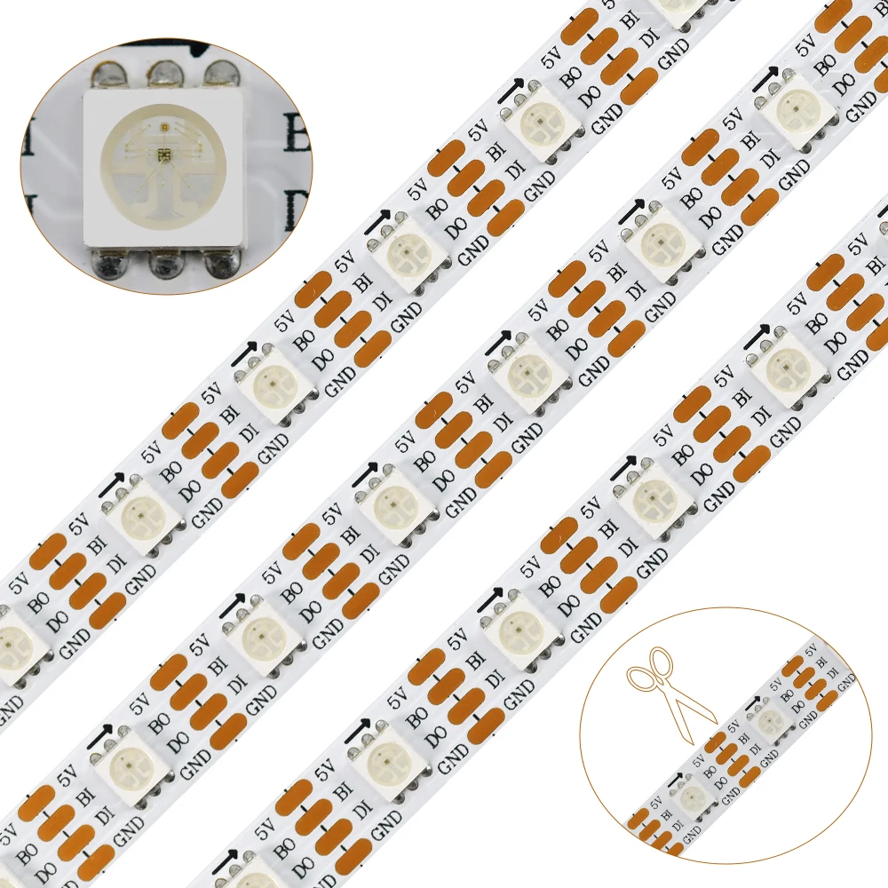 DC5V Colorful WS2813 Digital Rgb Led Light Strip WS2813 5050 smd full color Addressable RGB LED Strip Lighting