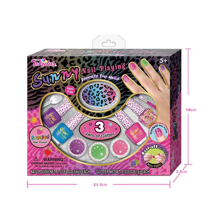 2022, детский макияжный набор для маленьких девочек, лак для ногтей, тени для век, макияж