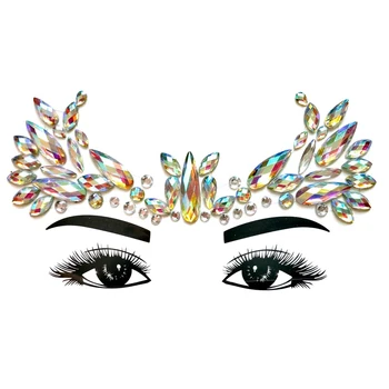 carnaval gem carnival time face jewels rave glitter bindi eyes crystals mermaid