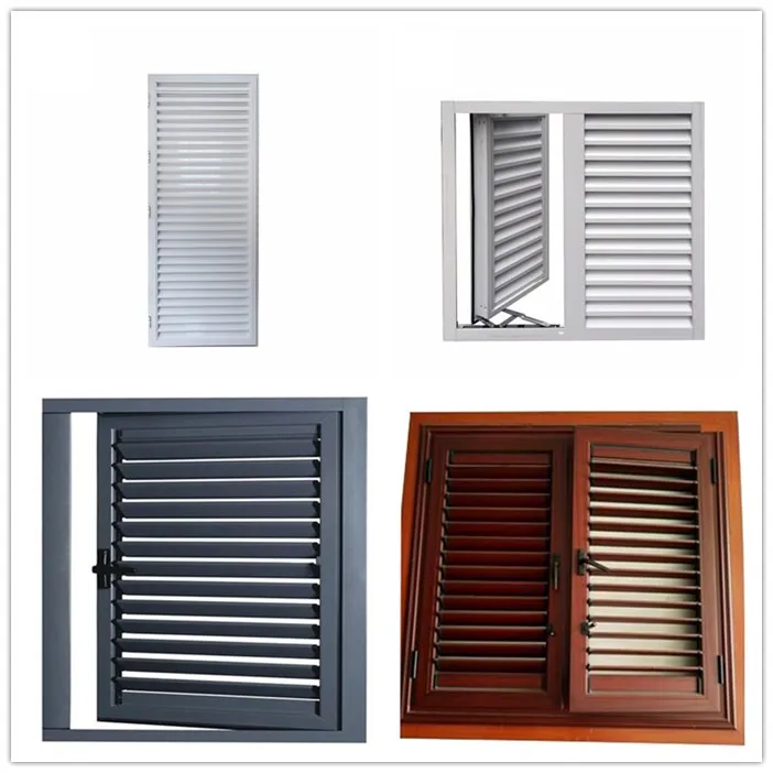 Heat Resistance Aluminium Adjustable Louver Window Metal Louver Door And Window Oem Design