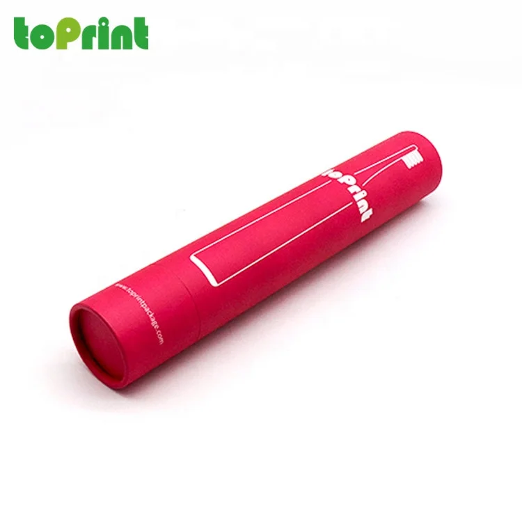 Eco-Friendly Custom Printed Cardboard Cylinder Round Paper Box UV Coating and Embossing for Premium Bamboo Toothbrush Packaging