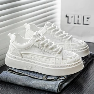 Wholesale Men's Skateboard Shoes Light Weight Casual Walking Sports Running Breathable Thick-Insole for Spring Autumn