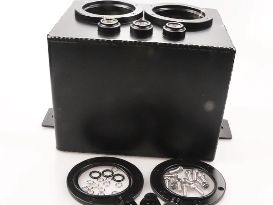 Universal Fabricated Aluminum Coolant Expansion/catch Tank W/billet Cap