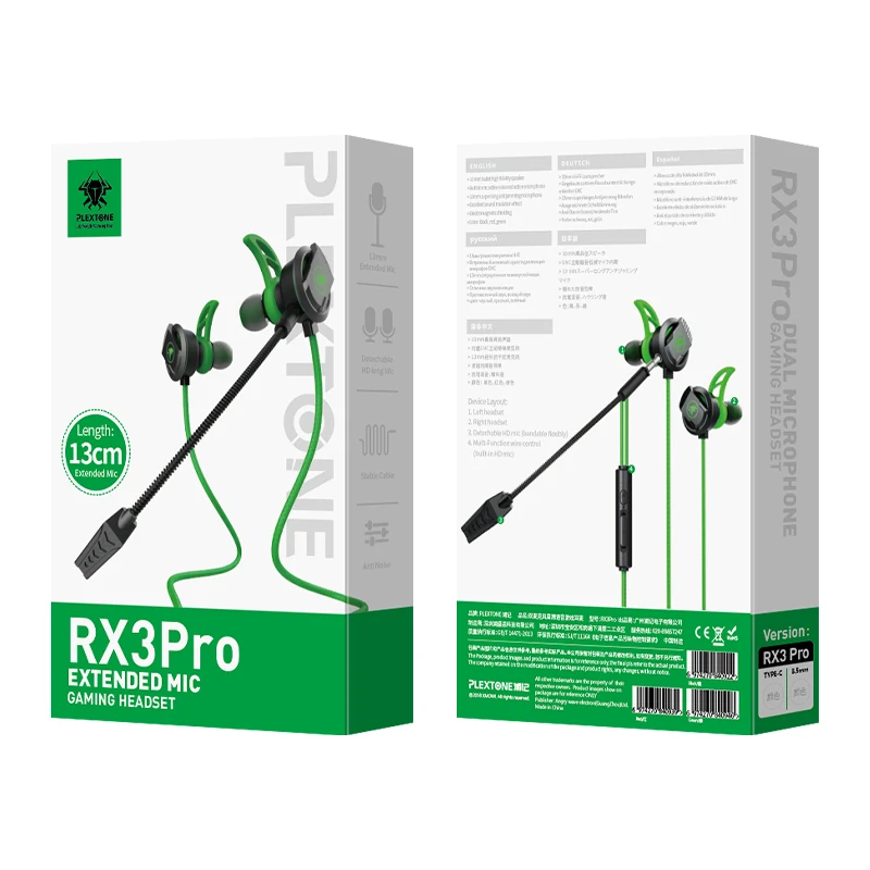 XMOWI RX3 PRO Gaming Headphones In-Ear Headset for PS4 Computer 