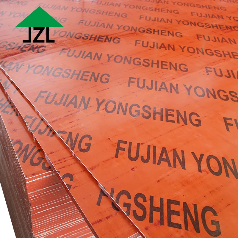 JZL Film Faced Bamboo Plywood Sheet Worm and Mold Resistant Thin Decorative Plywood for Hotel Concrete Construction