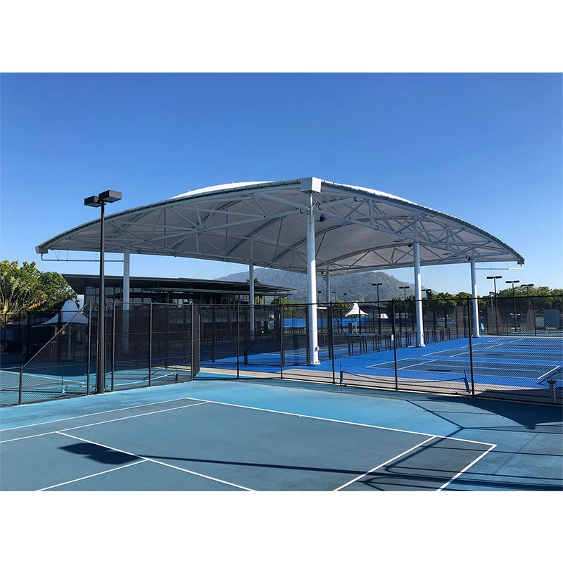 Outdoor Tensioned Membrane Structures Cantilevered Roof System Pvdf ...