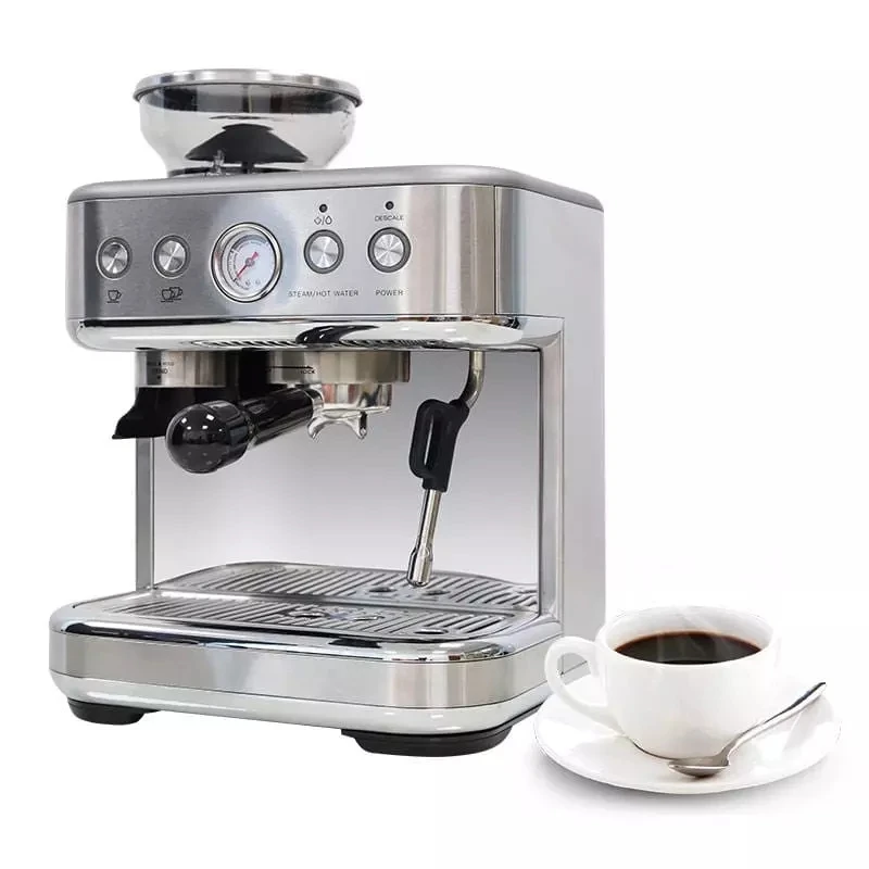 Atomic Coffee Machine with Beans Grinder Bean to Cup Espresso for Restaurant Espresso Machine with Milk Frother